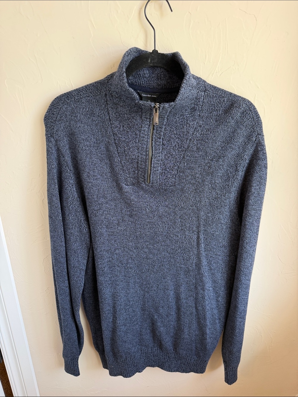 Calvin Klein Jeans Men's Half-Zip Sweater - Charcoal